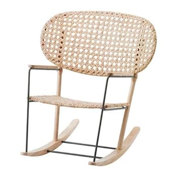 Ikea GRONADAL Rocking Chair Grey Natural - Rustic Style